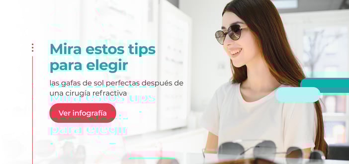 Banner Infografía_ Cómo elegir las gafas de sol después de la cirugía refractiva
